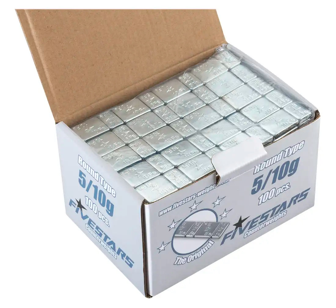 Cutie contragreutati autoadezive 5/10 grame - 100 fasii - 8 buc/ fasie 6 kg