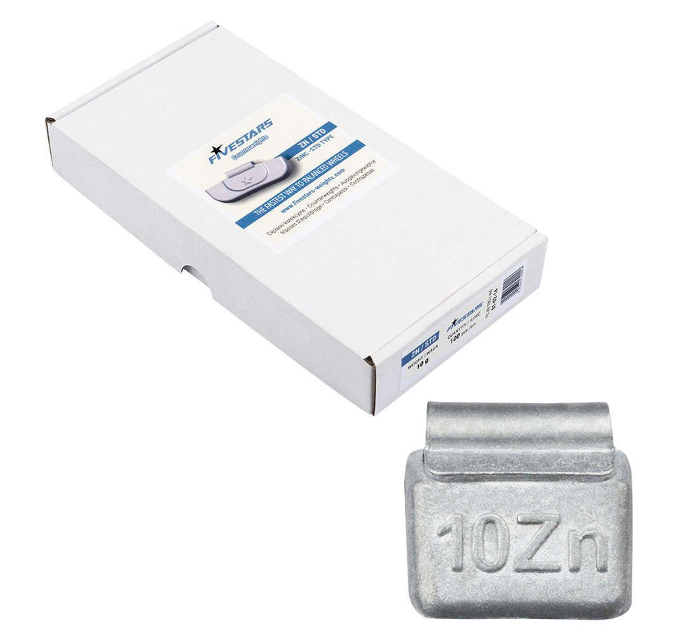 Cutie contragreutati pentru jante de tabla 10 grame - 100 buc - zn 1 kg