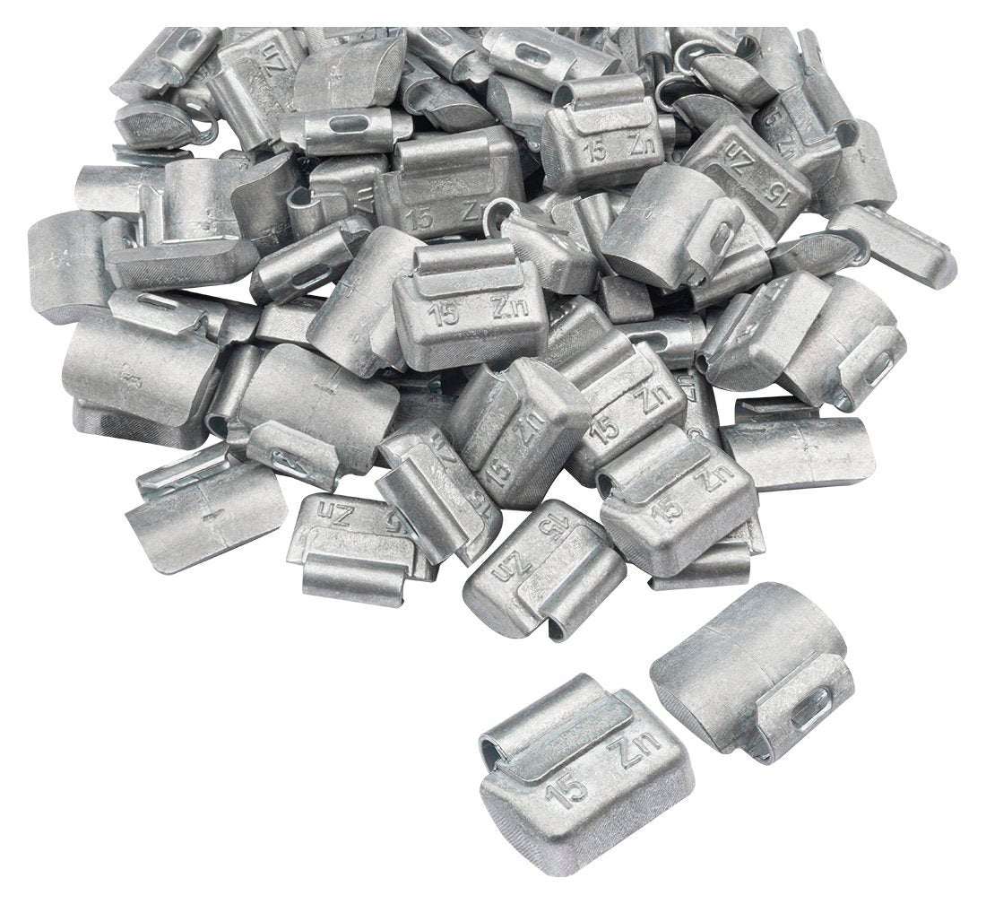 Cutie contragreutati pentru jante de tabla 15 grame - 100 buc - zn 1.55 kg