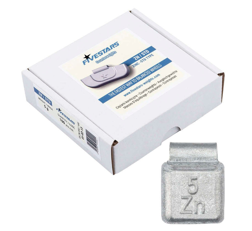Cutie contragreutati pentru jante de tabla 5 grame - 100 buc - zn 1 kg