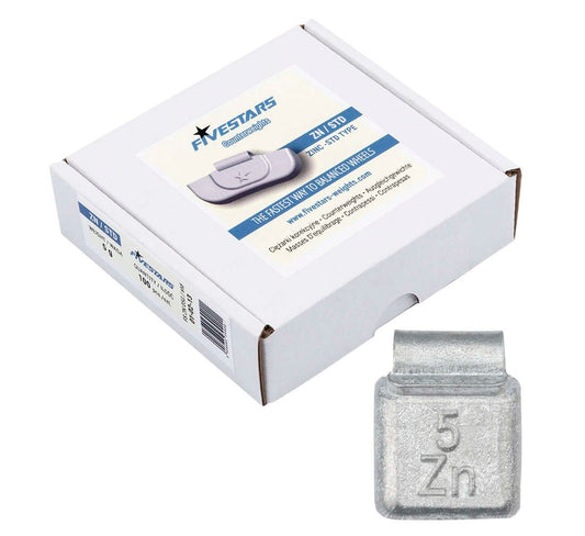 Cutie contragreutati pentru jante de tabla 5 grame - 100 buc - zn 1 kg