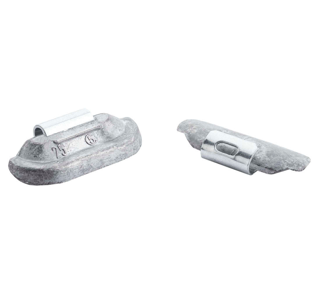 Cutie contragreutati pentru jante tabla 25 grame - 100 buc - pb 2.6 kg