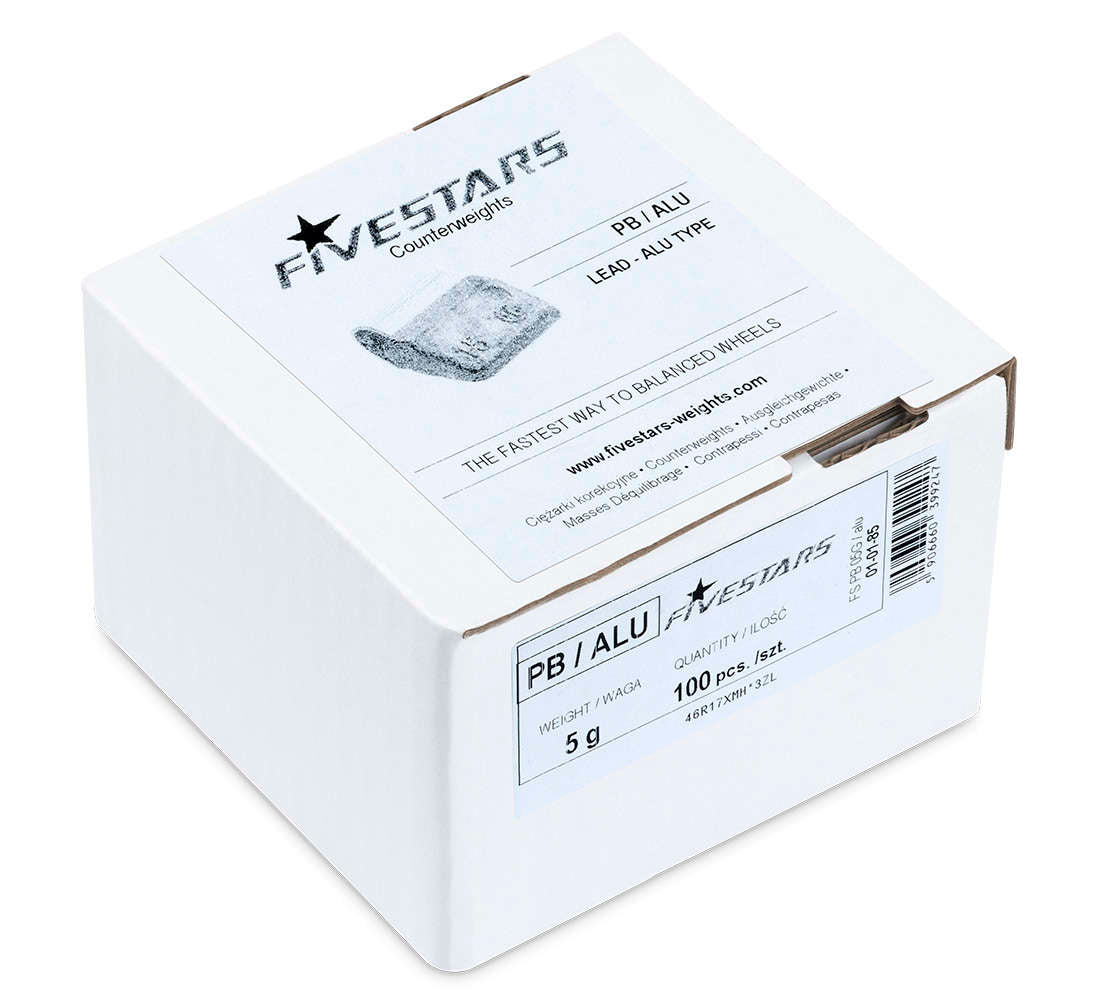 Cutie contragreutati pt jante aliaj 5 grame - 100 buc 0.5 kg