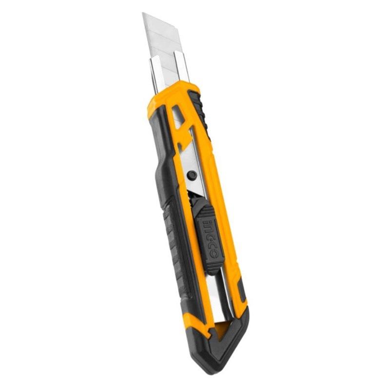 Cutter din plastic cu maner cauciucat INGCO