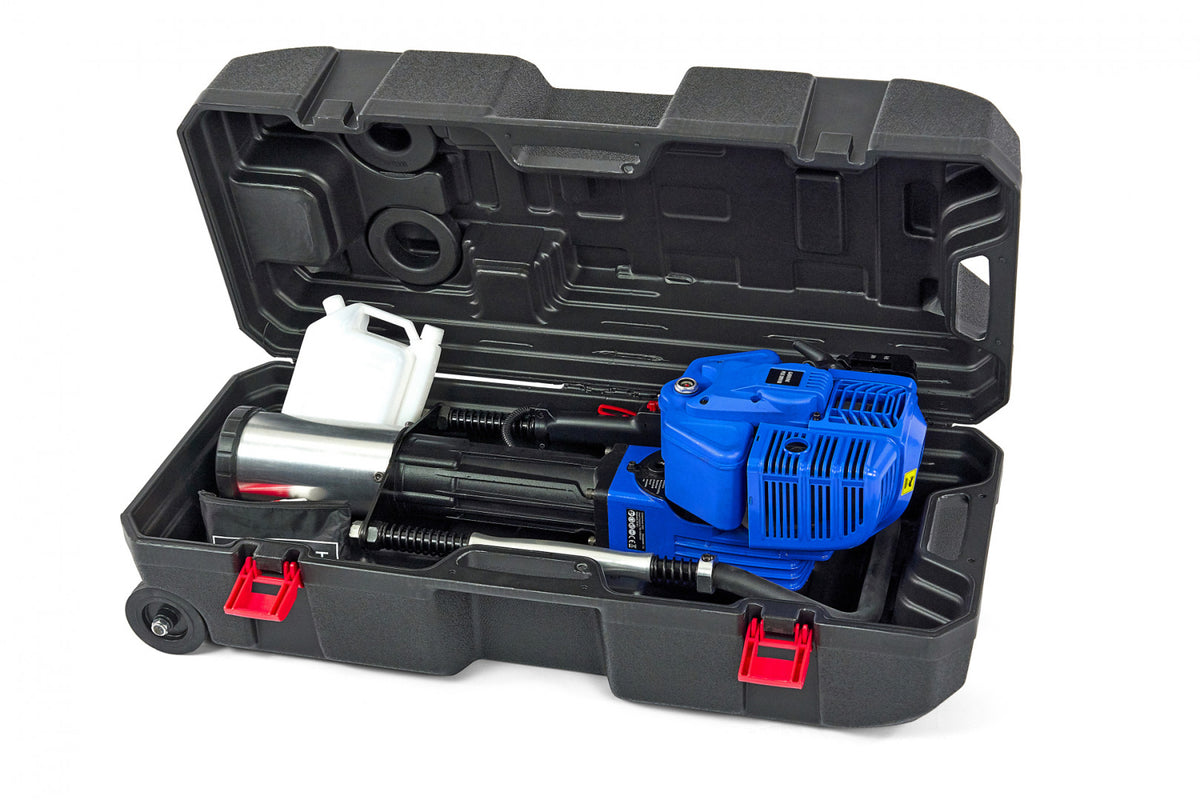 Dispozitiv pentru batut stalpi cu motor pe benzina 52cm3 2CP HBM