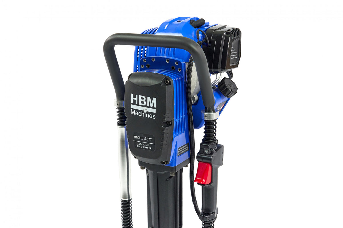 Dispozitiv pentru batut stalpi cu motor pe benzina 52cm3 2CP HBM