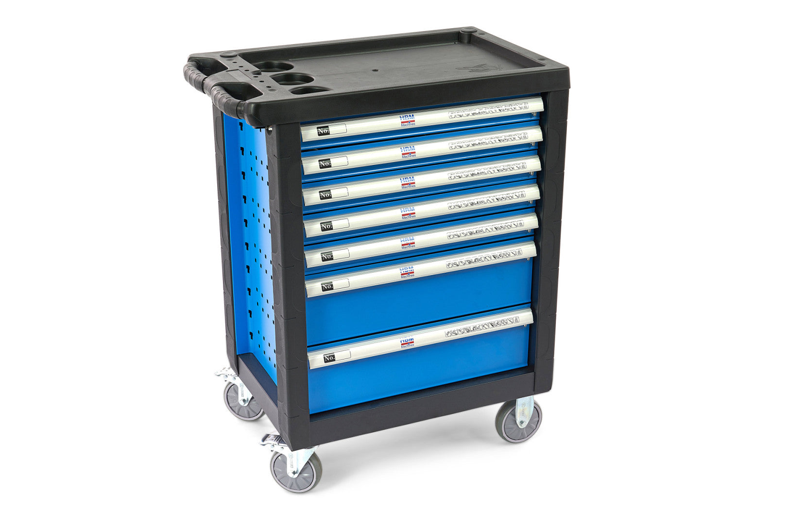 Dulap scule profesional HBM cu 7 sertare, 196 piese, 5 module – premium, OLANDA
