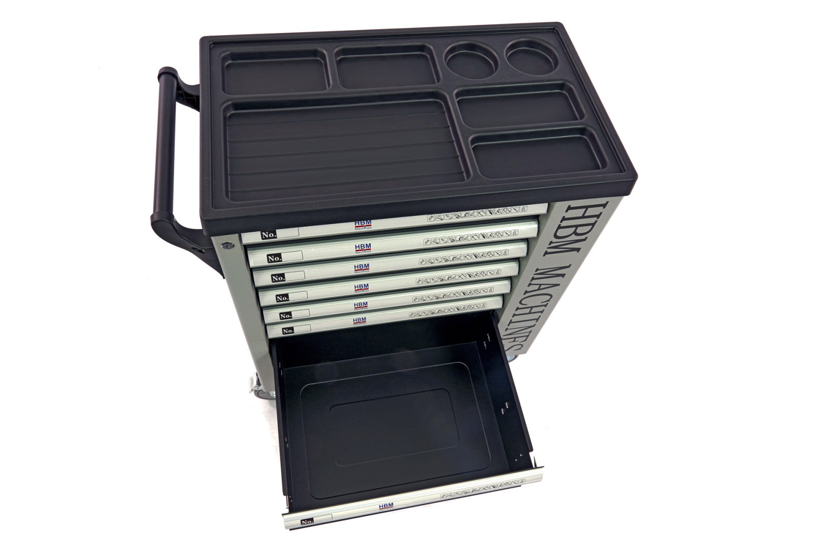 Dulap scule profesional HBM cu 7 sertare, 245 piese, 6 module carbon – OLANDA, premium