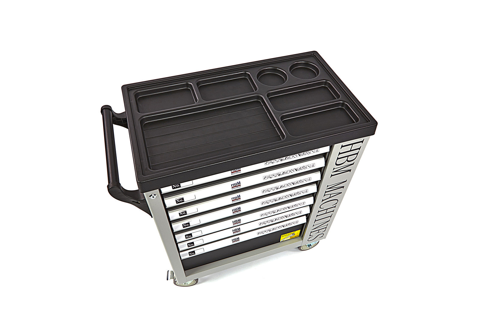 Dulap scule profesional HBM cu 7 sertare, 245 piese, 6 module carbon – OLANDA, premium