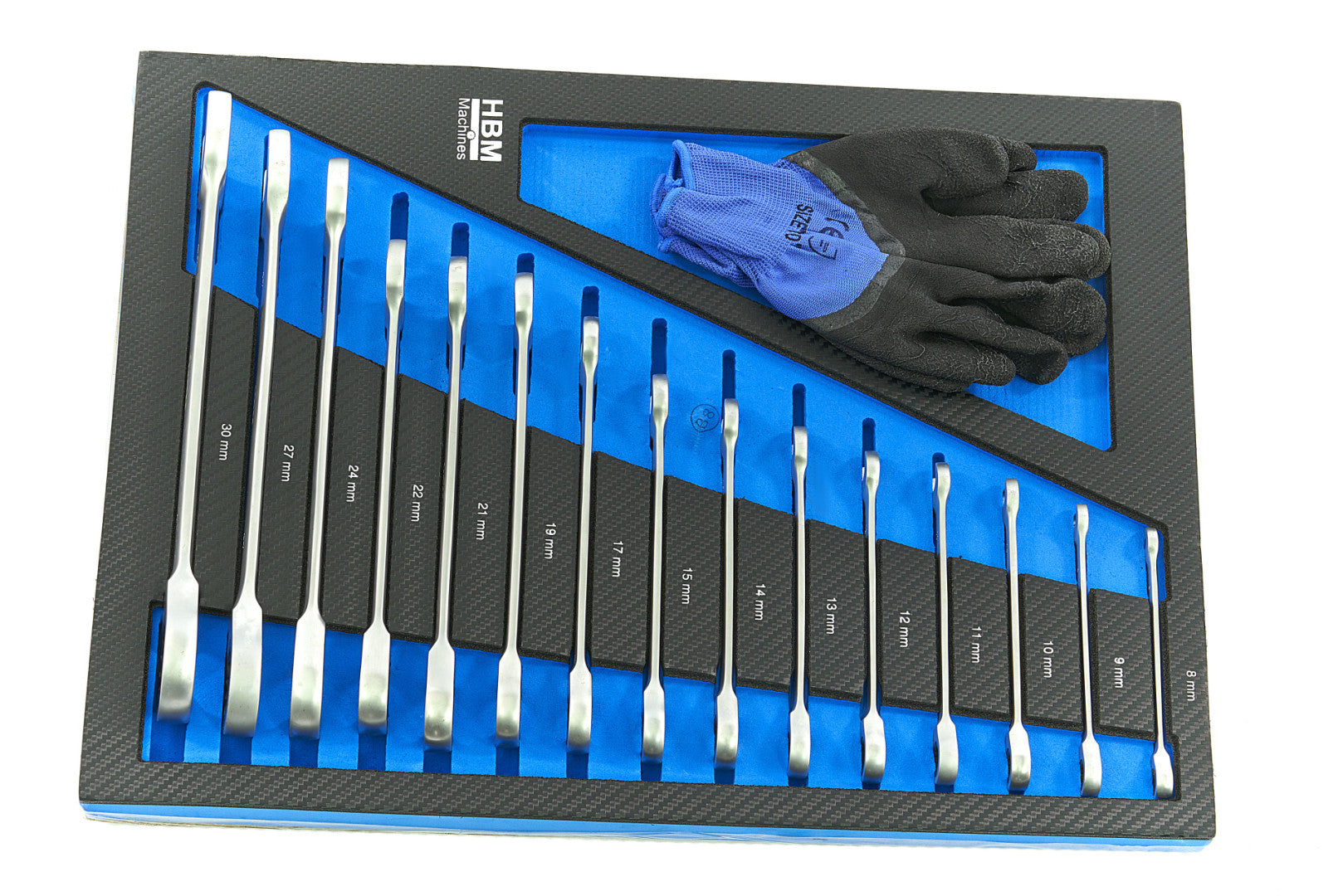 Dulap scule profesional HBM cu 7 sertare, 262 piese, 7 module carbon – premium, OLANDA