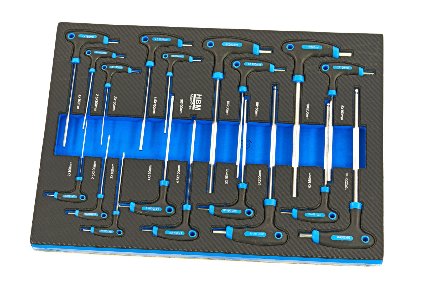 Dulap scule profesional HBM cu 7 sertare, 262 piese, 7 module carbon – premium, OLANDA