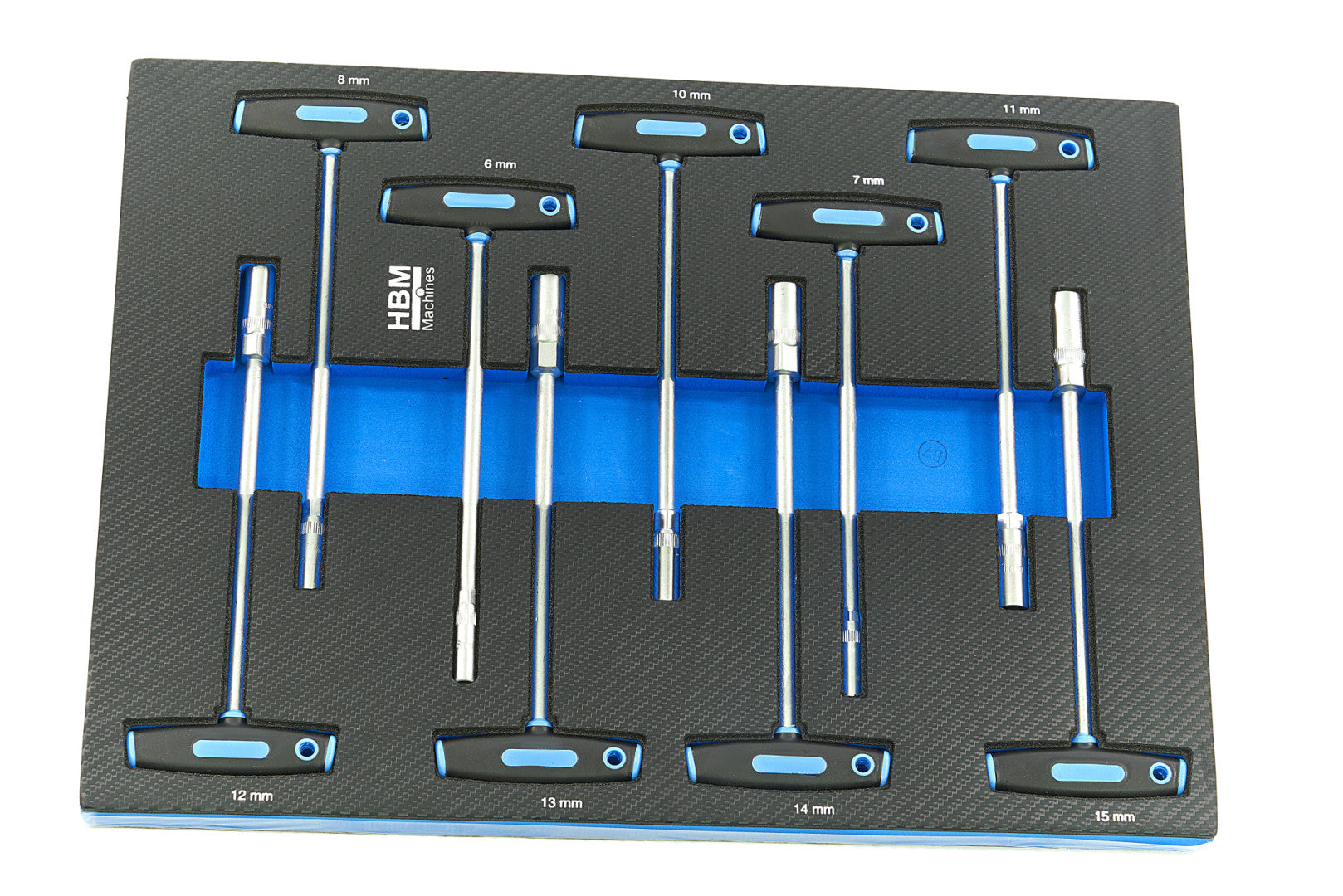 Dulap scule profesional HBM cu 7 sertare, 262 piese, 7 module carbon – premium, OLANDA