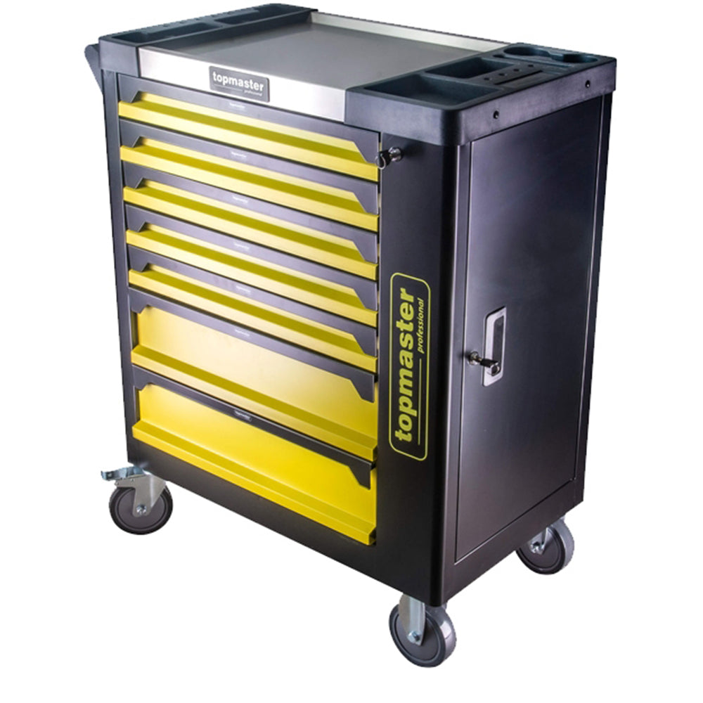 Dulap scule TOPMASTER cu 7 sertare, 182 piese, 4 module