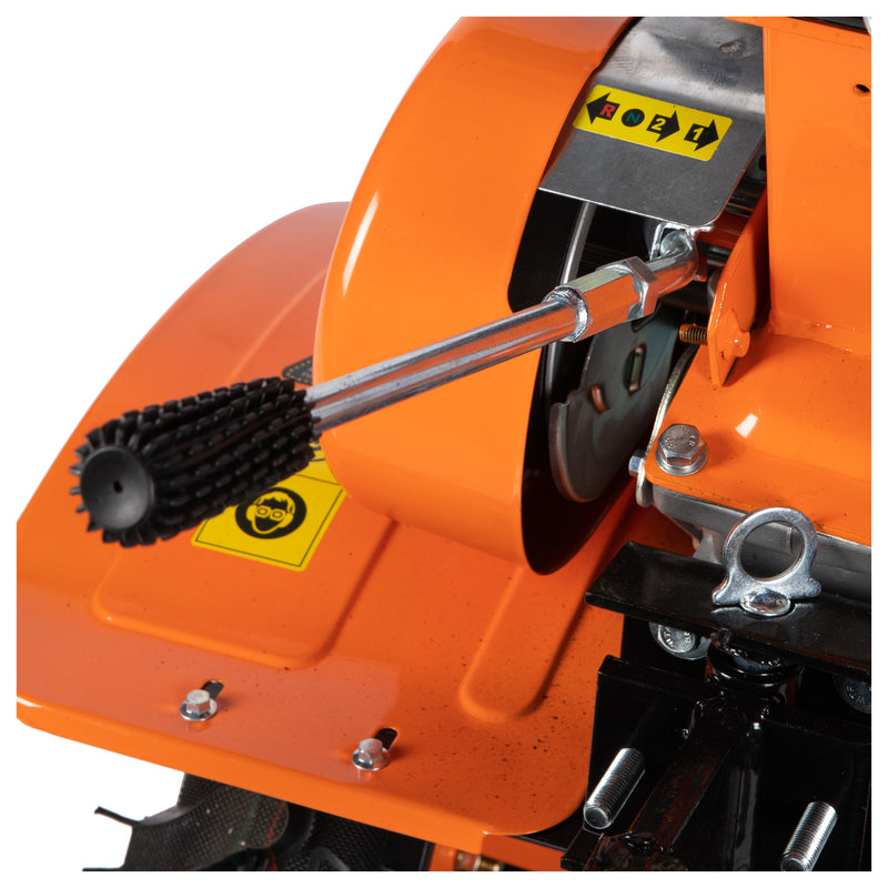 MOTOCULTOR DIESEL 7CP 212CC 3VITEZE CU RARITA ADJUSTABILA SI ROTI METALICE DETOOLZ