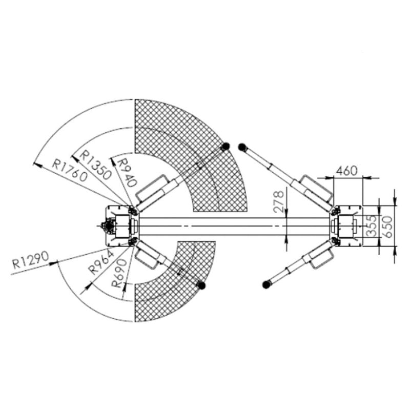 ELEVATOR 2 COLOANE 5T DEBLOCARE AUTOMATA 380V