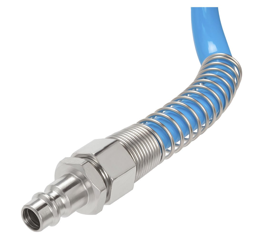 Furtun aer spiralat 15m diamtru 8x12mm cuple rapide incluse