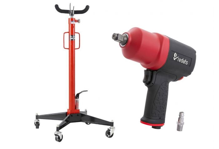 Cric cutie de viteze 500 kg + pistol pneumatic de impact 1/2 1900NM