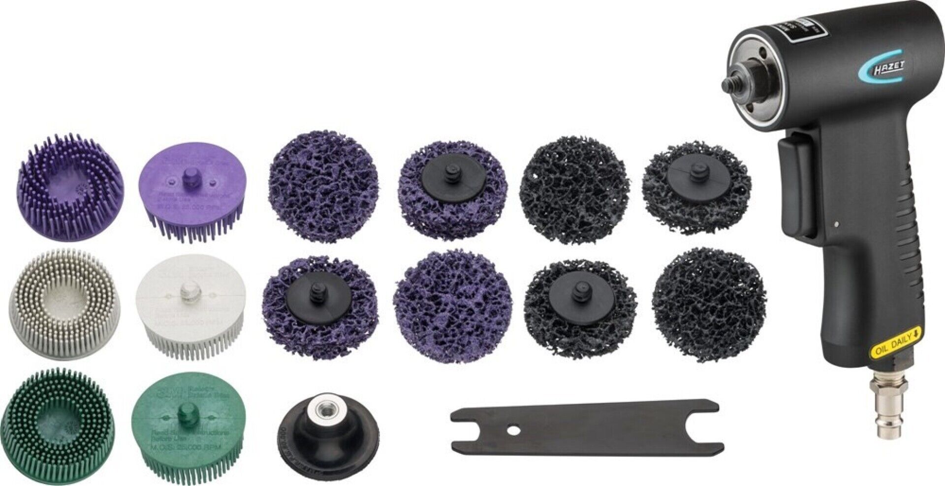 SET PISTOL SLEFUITOR CU ACCESORII HAZET