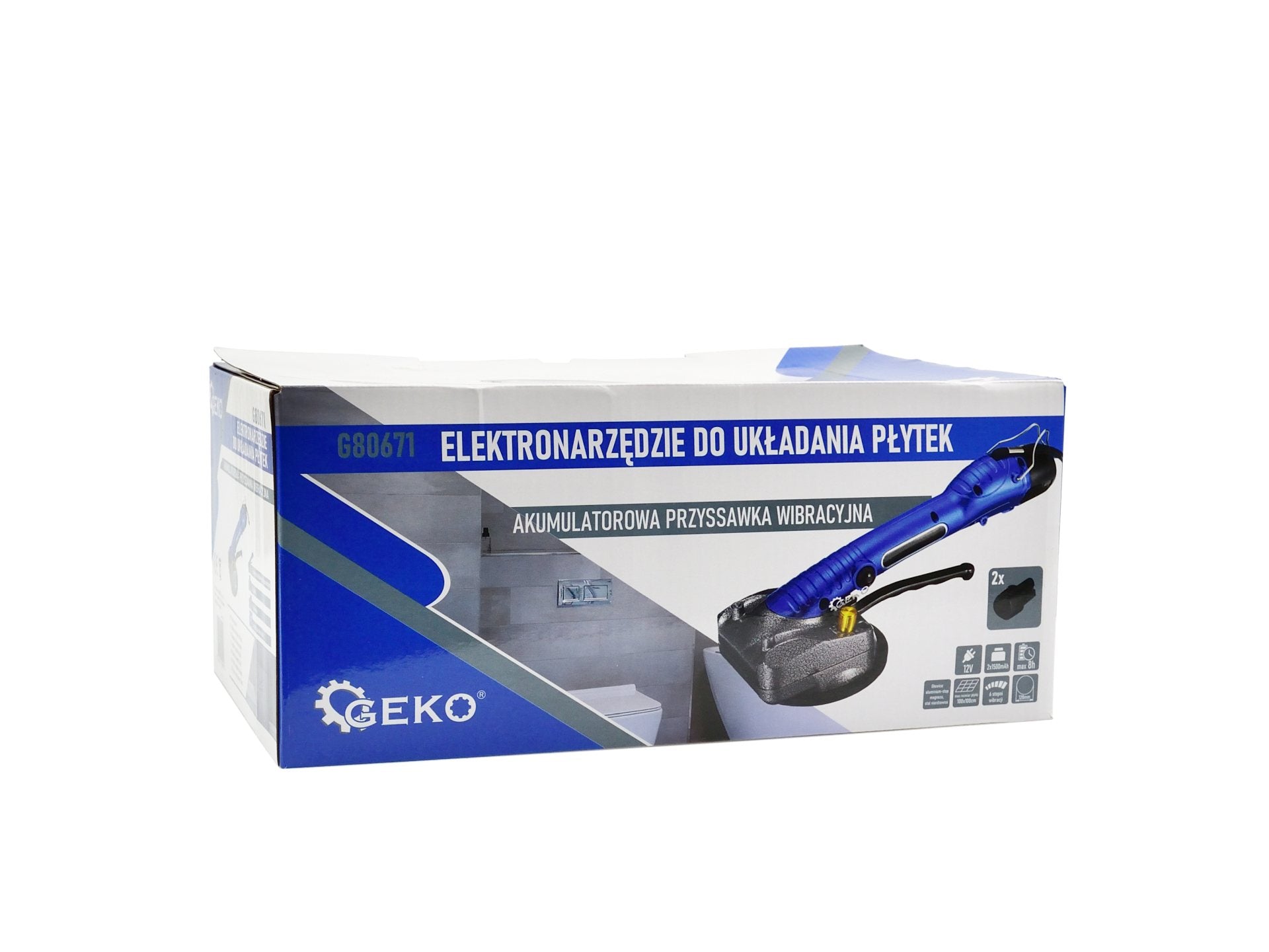 Masina cu ventuza pentru nivelare prin vibratii a placilor ceramice cu acumulator 1500mah 12V