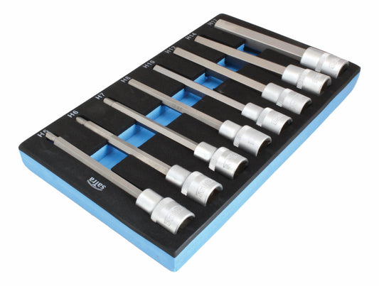 Modul dulap chei biti hexagonale imbus 1/2 140mm 5-17mm 8 piese
