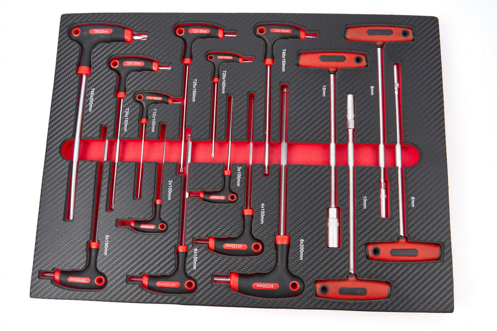 Modul dulap TORX imbus cu maner t 16 piese HBM