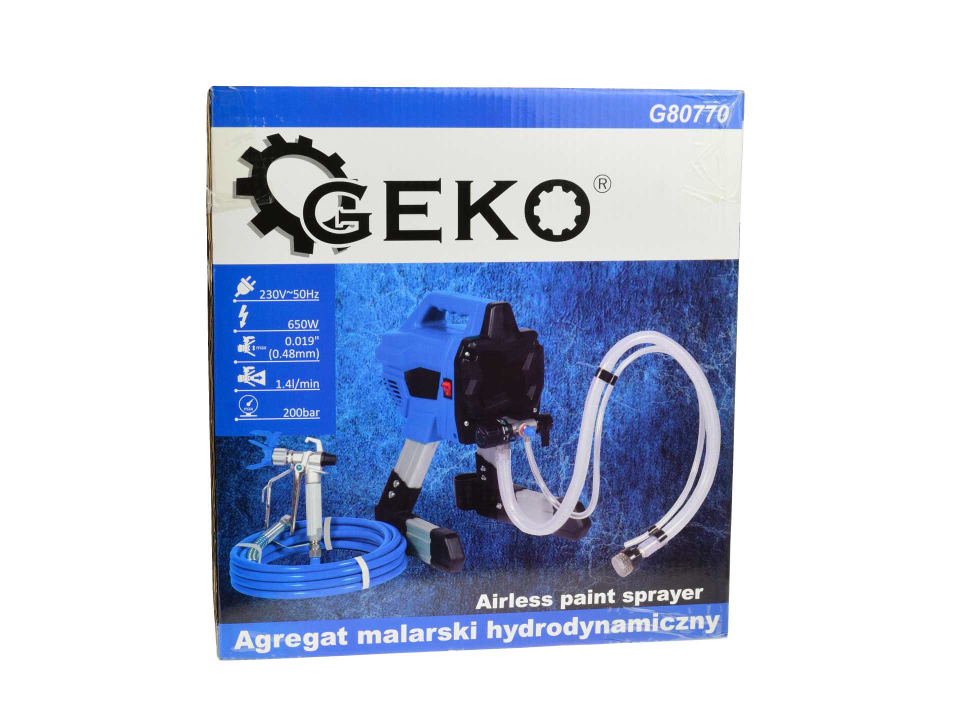 Pistol agregat pompa de vopsit hidrodinamica 650W  GEKO