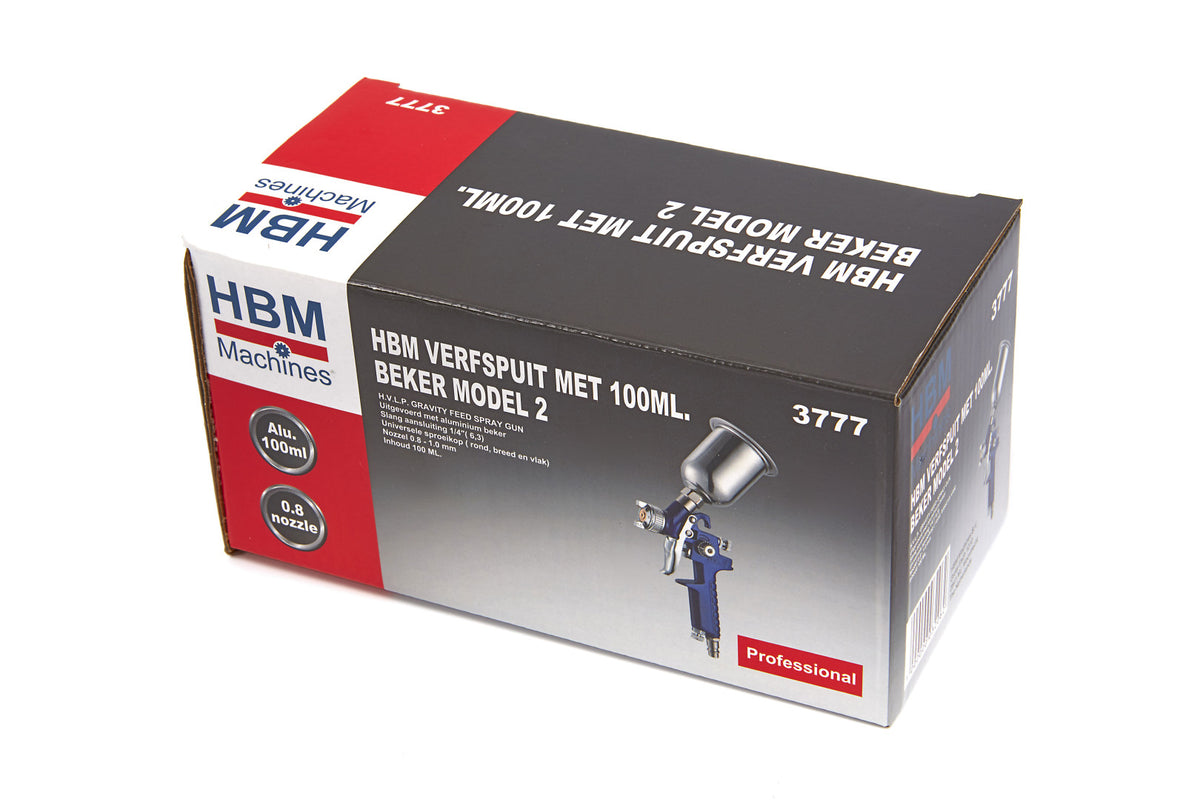 Pistol de vopsit 0.8-1.0mm 100ml HBM MACHINES OLANDA