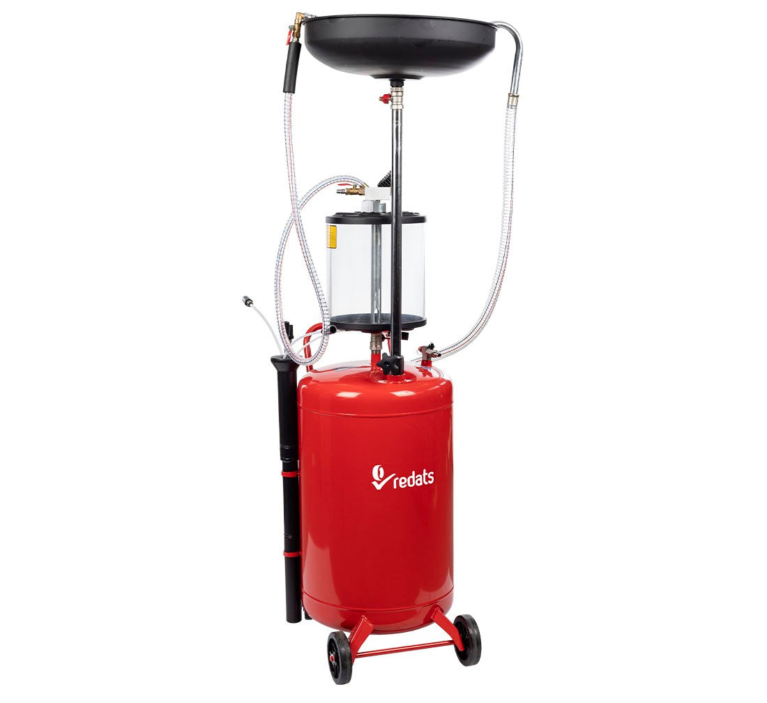 RECUPERATOR DE ULEI CU ACTIONARE PNEUMATICA PRIN ASPIRATIE CAPACITATE 80L