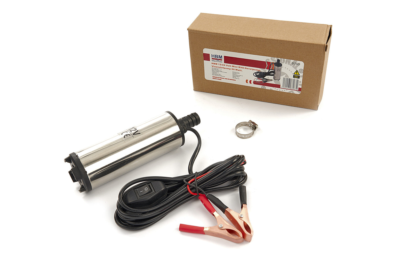 Pompa submersibila pentru transfer motorina, lichide, otel inoxidabil 12V 40w HBM MACHINES OLANDA