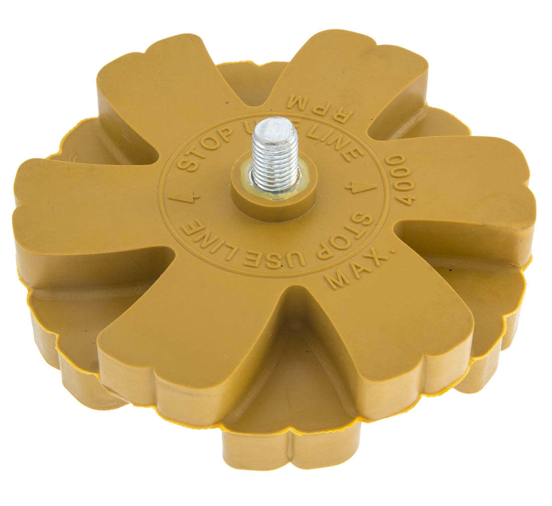 Radiera crestata inlaturat impuritati lipici 90mm, disc din cauciuc pentru curatat adeziv