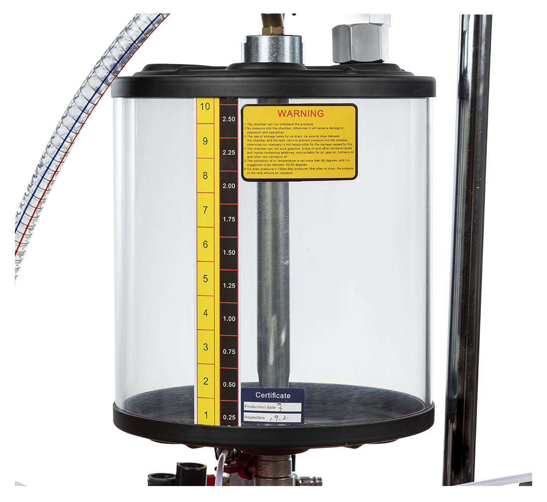 Recuperator de ulei cu actionare pneumatica prin aspiratie capacitate 80L
