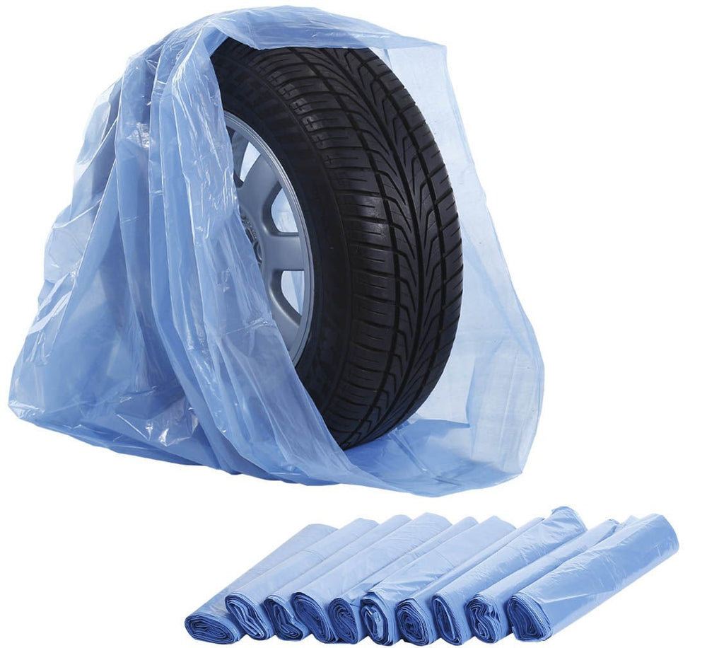 Saci pentru anvelope 100 piese 52cm albastru