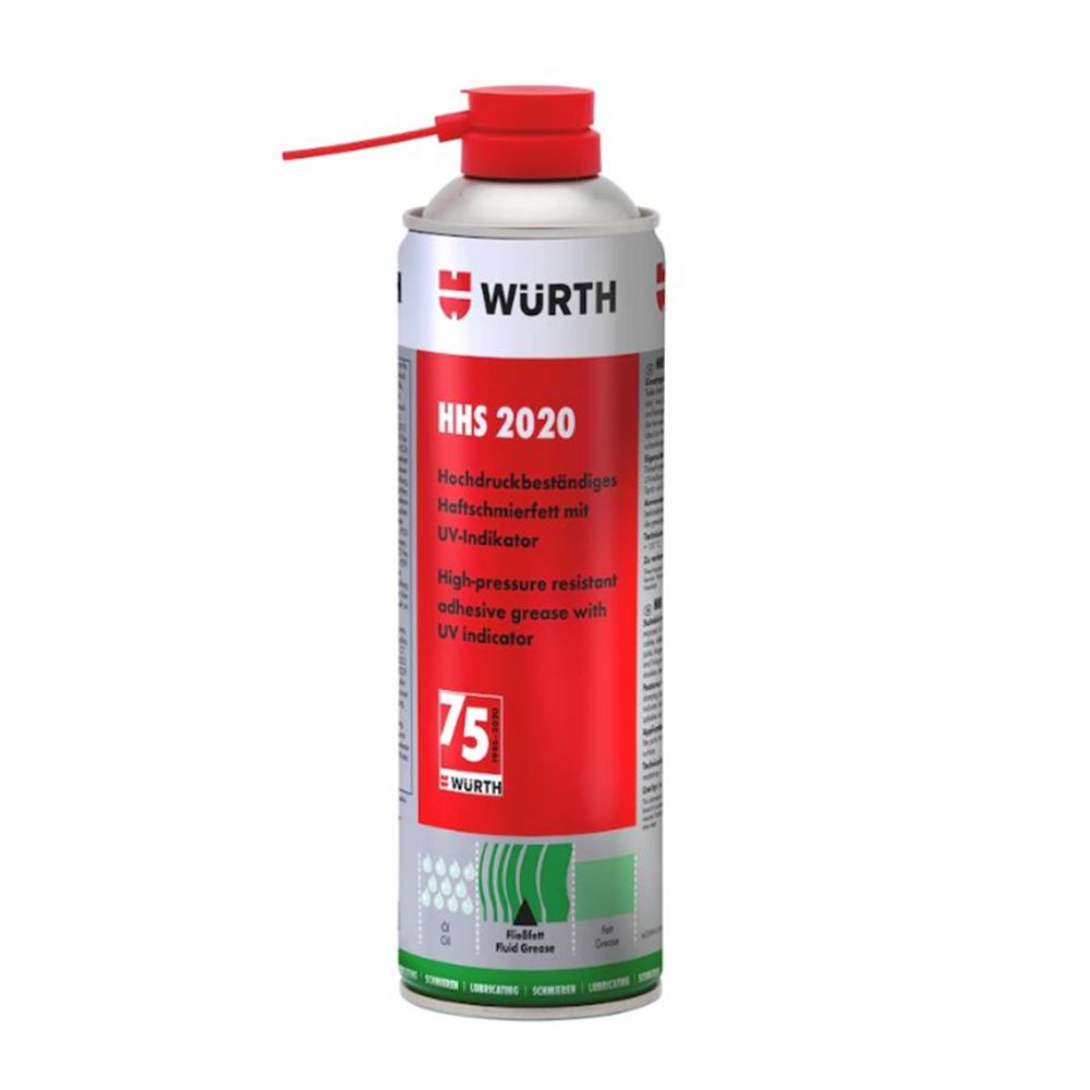 SPRAY VASELINA ADERENTA CU INALTA REZISTENTA LA PRESIUNE HHS 2020 500ML WURTH