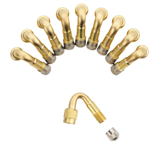 Set 10 buc extensie valva roata curbata la 45 grade prelungitor cu cot 45 grade pentru valve