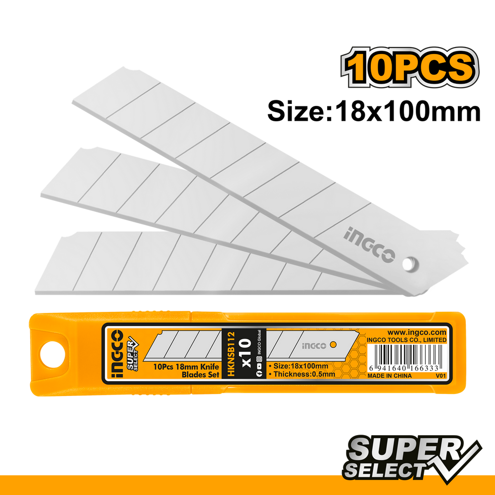 Set 10 lame cutter 18 x 100mm INGCO