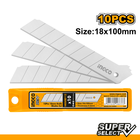 Set 10 lame cutter 18 x 100mm INGCO