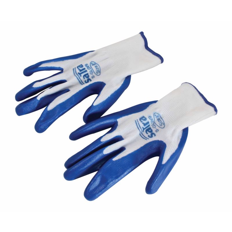 Set 12 bucati manusi de protectie acoperit latex, marimea 9 (l)