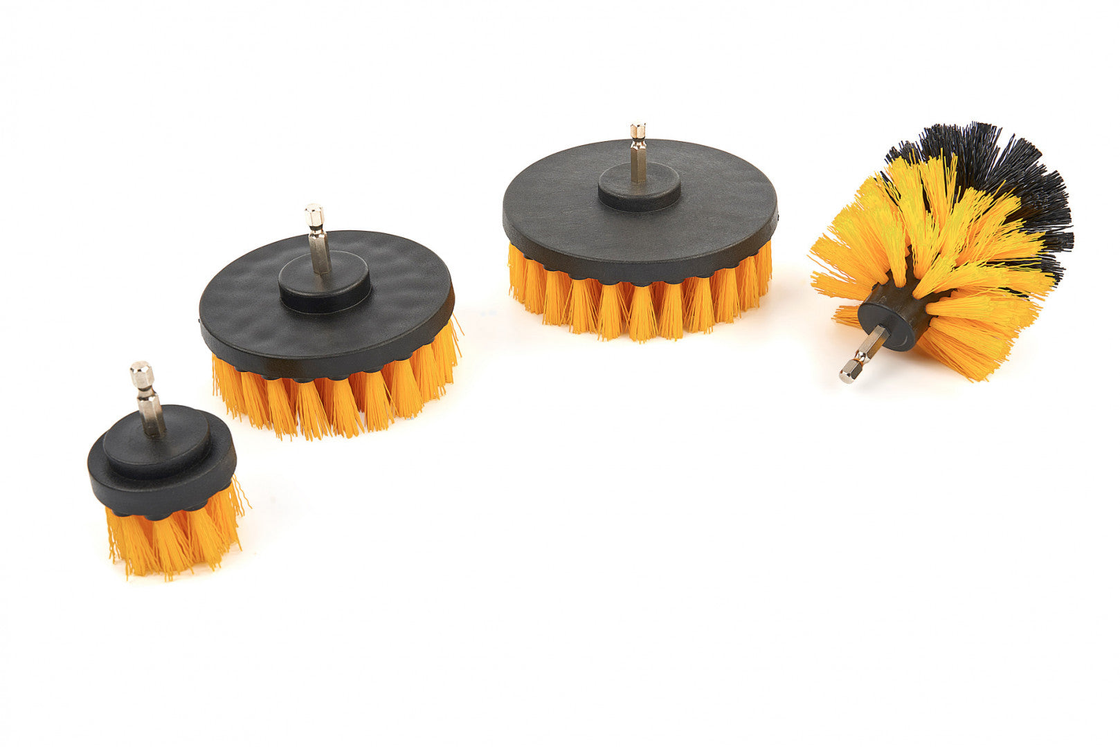 Set 4 perii de curatat cu adaptor pentru bormasina masina de gaurit