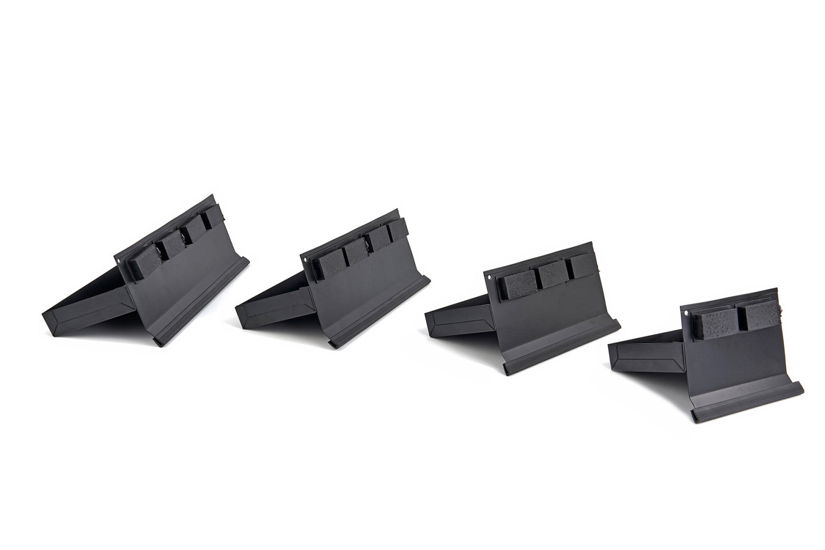 Set 4 polițe magnetice pentru dulap scule – negru, organizare laterală, universal, HBM OLANDA