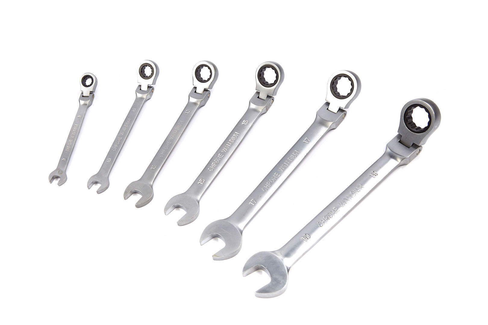 Set chei combinate cu clichet si articulatie 8-19 mm 6 piese