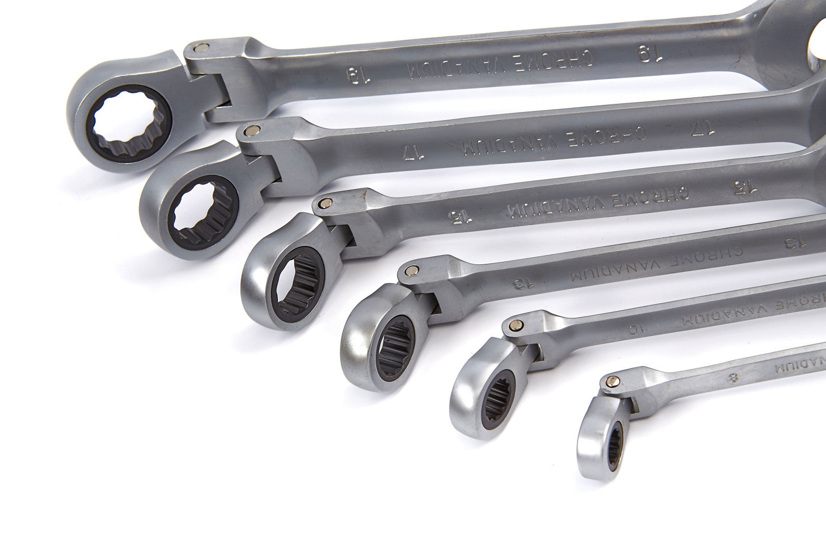 Set chei combinate cu clichet si articulatie 8-19 mm 6 piese