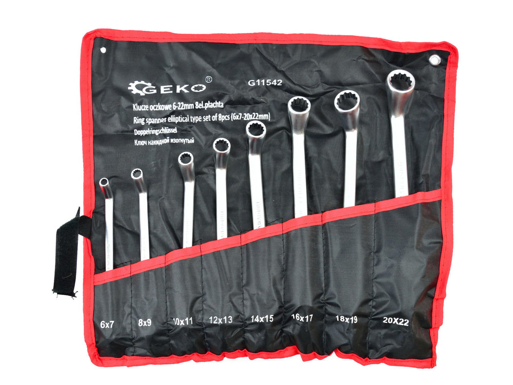Set chei inelare dublu cotite 6-22mm 8 piese