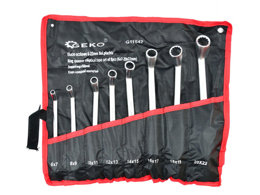Set chei inelare dublu cotite 6-22mm 8 piese