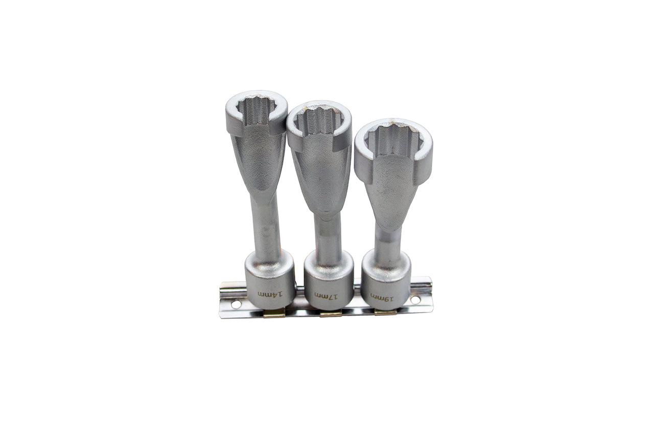 Set chei pentru conducte injectoare 3 piese 14-17-19mm BMW OPEL MERCEDES KROFTOOLS