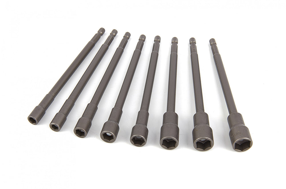 Set chei tubulare extra lung 150mm 8 piese cu prindere mandrina bormasina