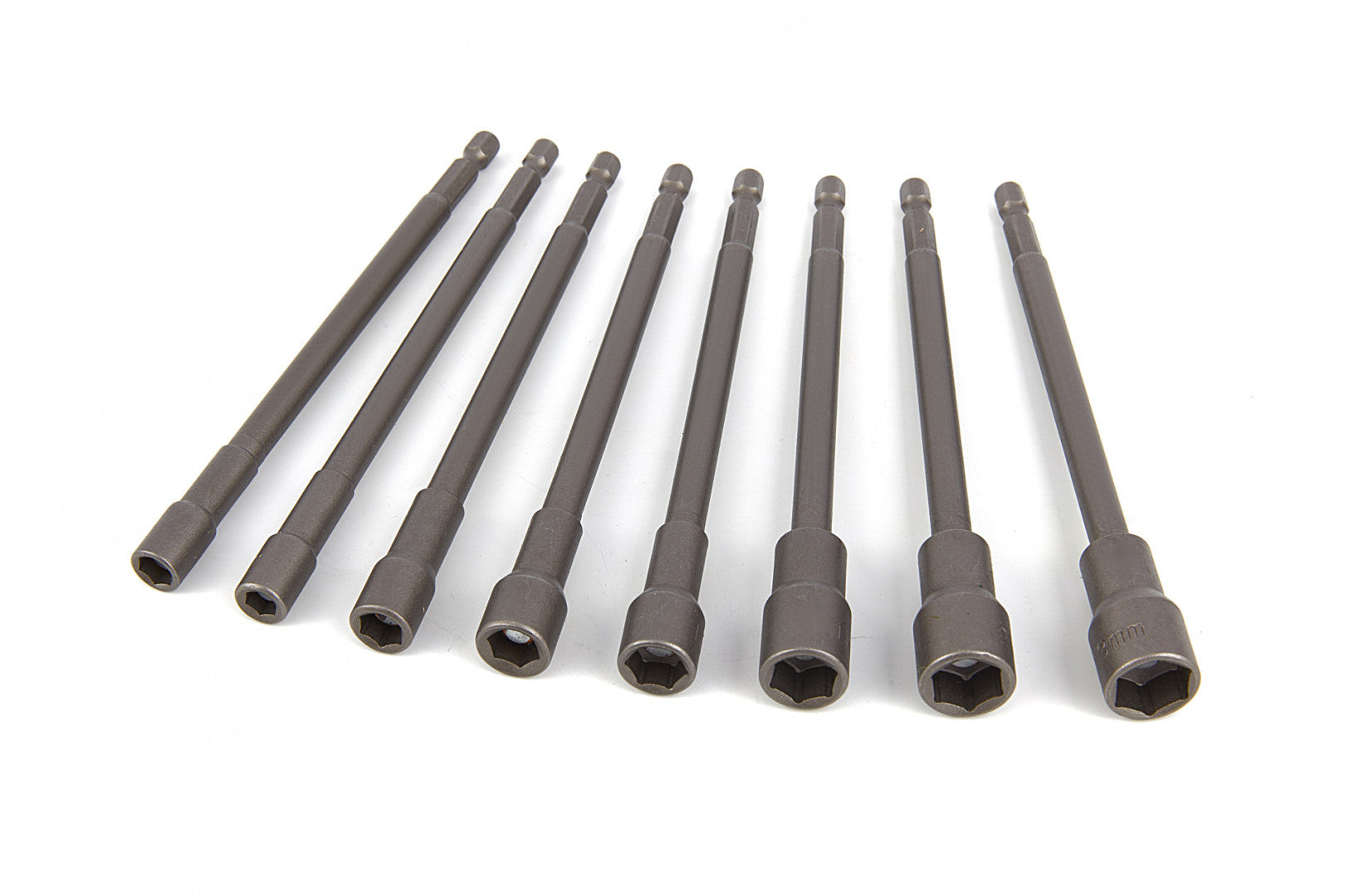 Set chei tubulare extra lung 150mm 8 piese cu prindere mandrina bormasina