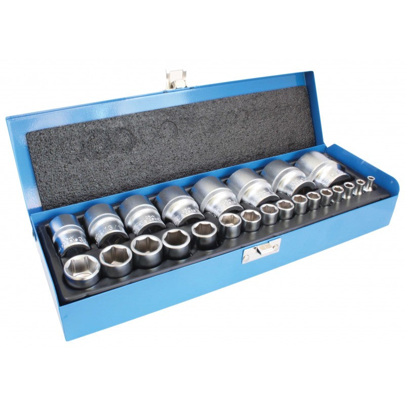 Set chei tubulare scurte 1/4 1/2 24 piese