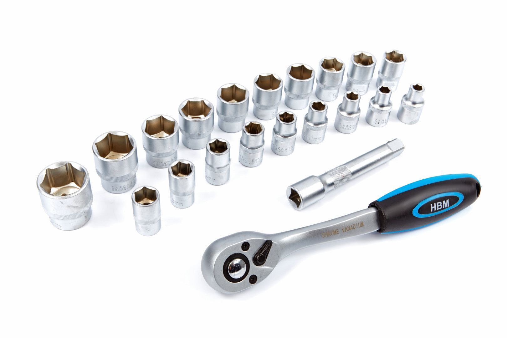 Set clichet cu tubulare 1/2 20 piese