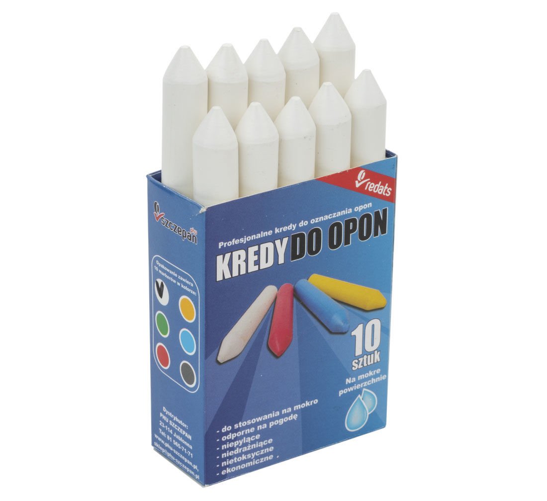 Set creta alba marcat anvelope premium 10 piese