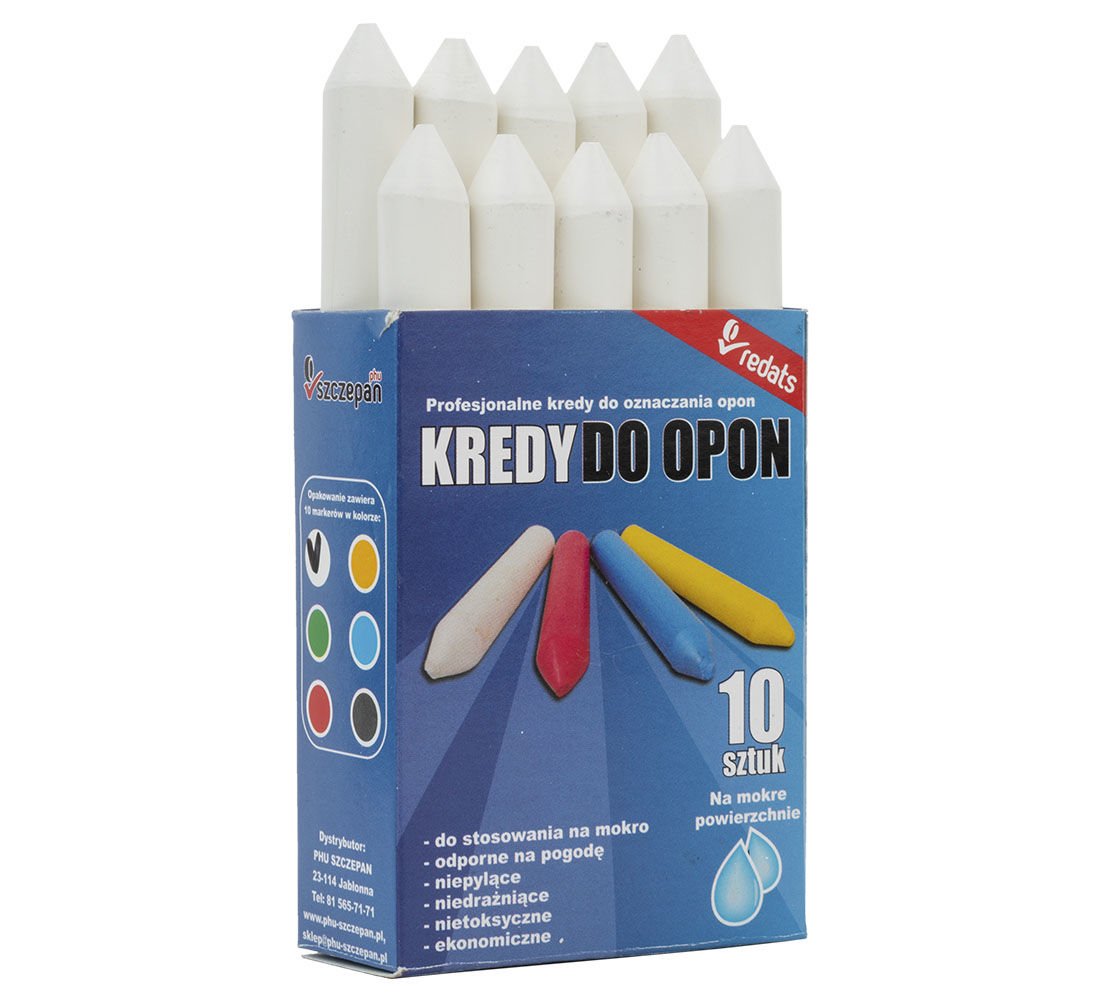 Set creta alba marcat anvelope premium 10 piese